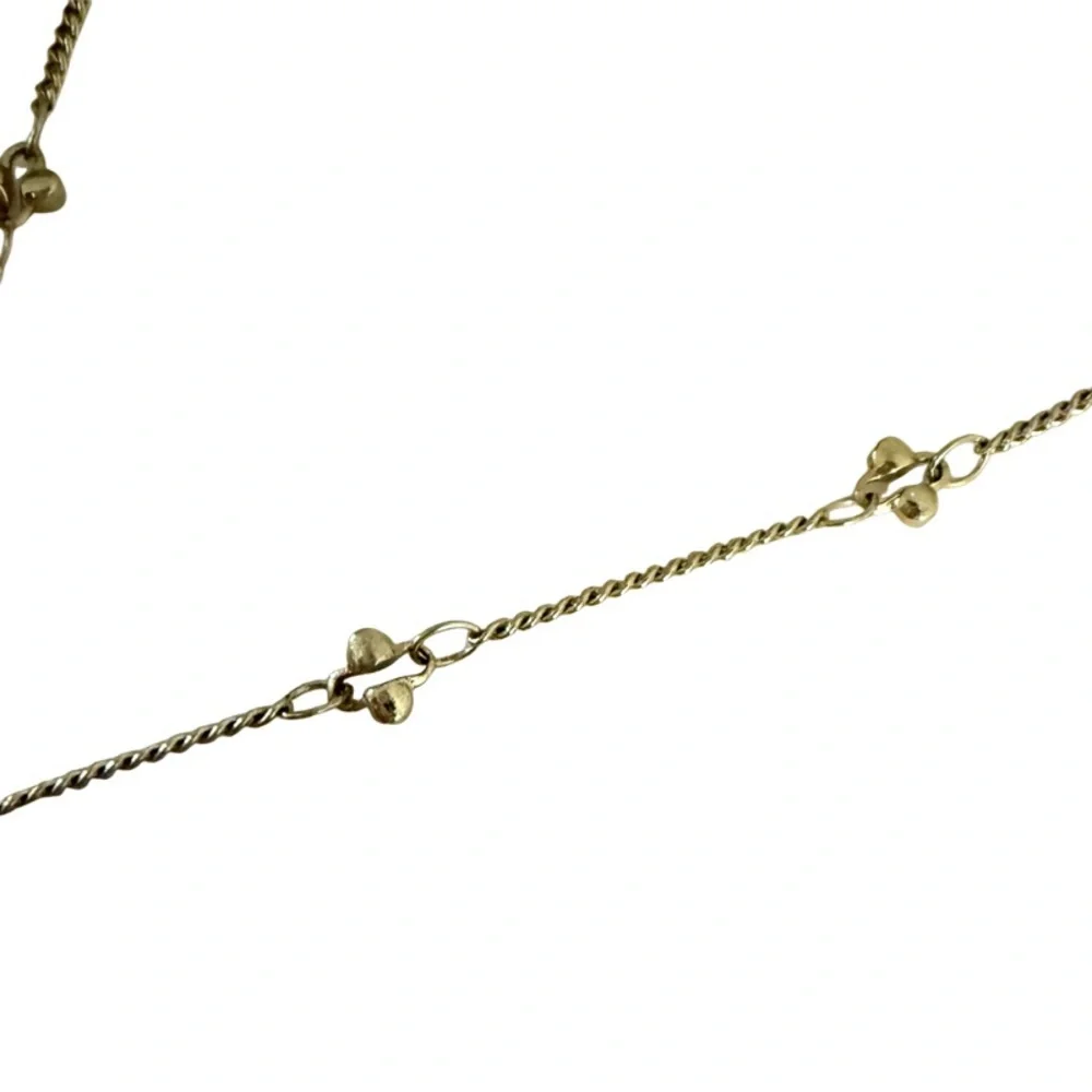 WHBM Crystal Charm Pendant Necklace Pale Pink Gold Tone - Picture 4 of 10